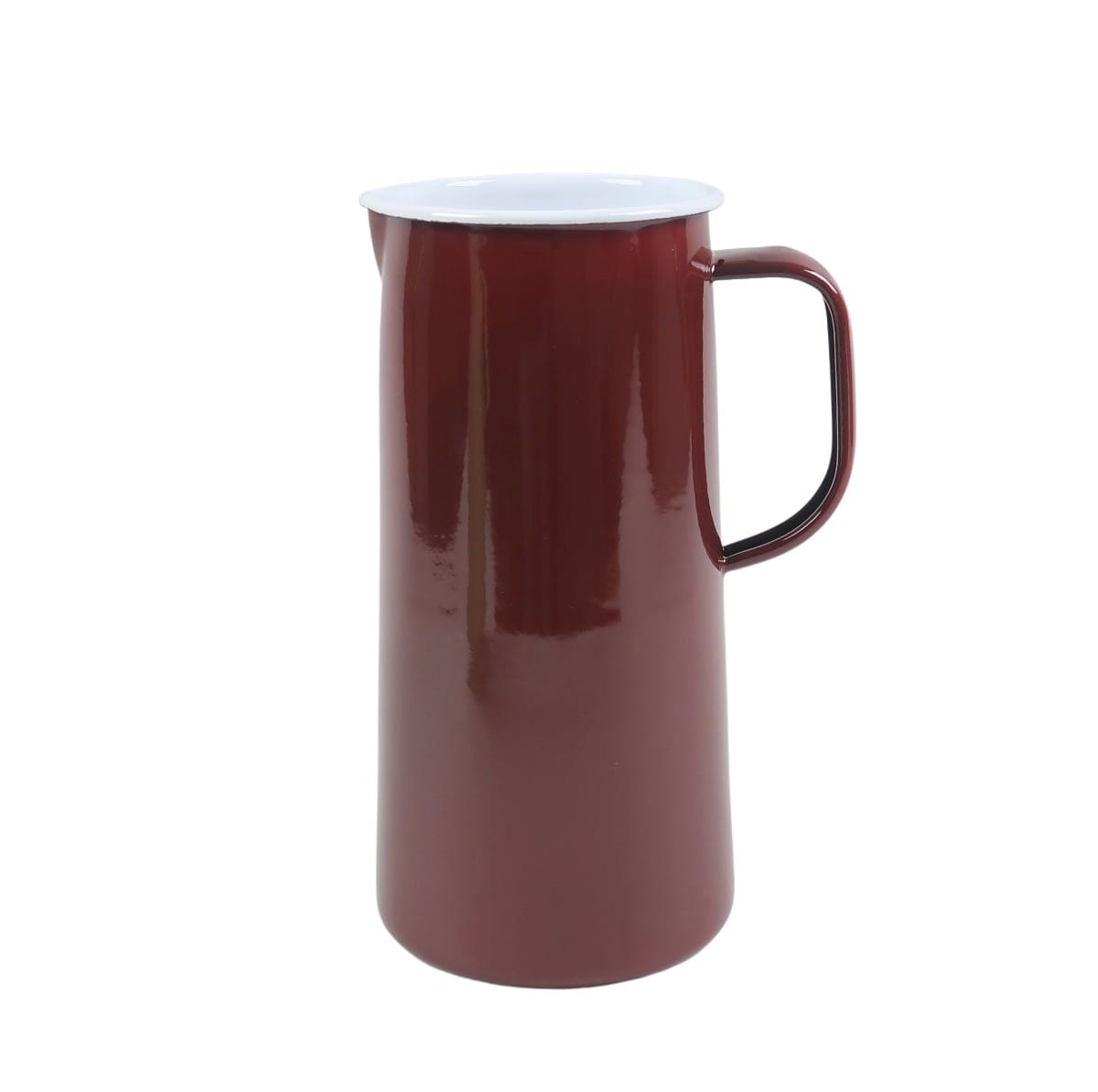 Kitchenalia 3 Pint Enamel Jug Burgandy 21488