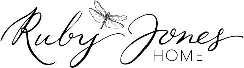 Ruby Jones Home Logo with Dragonfly