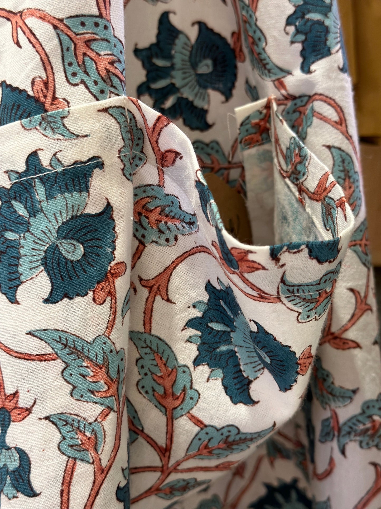 Tablecloths & Napkins Apron - Teal & Russet Climber 21341