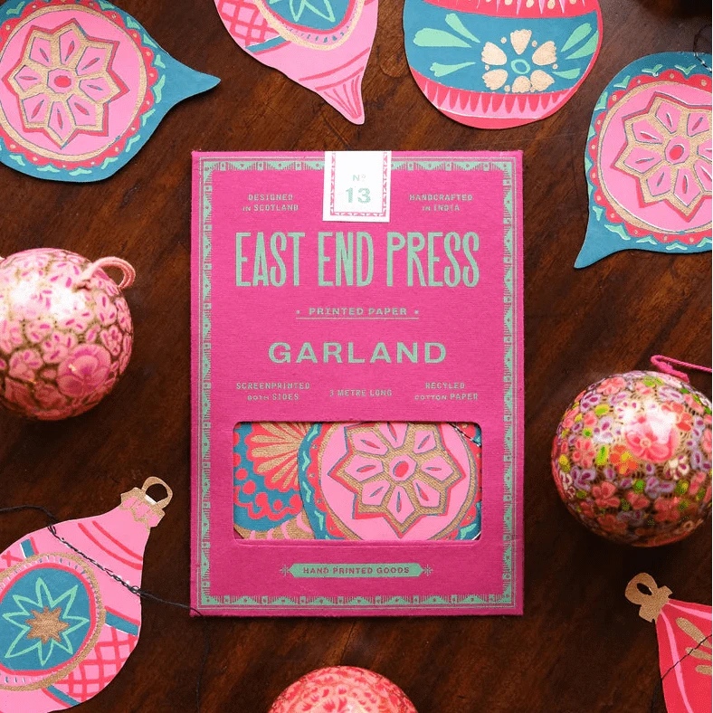Greetings Cards & Stationery Baubles Sewn Garland 26133