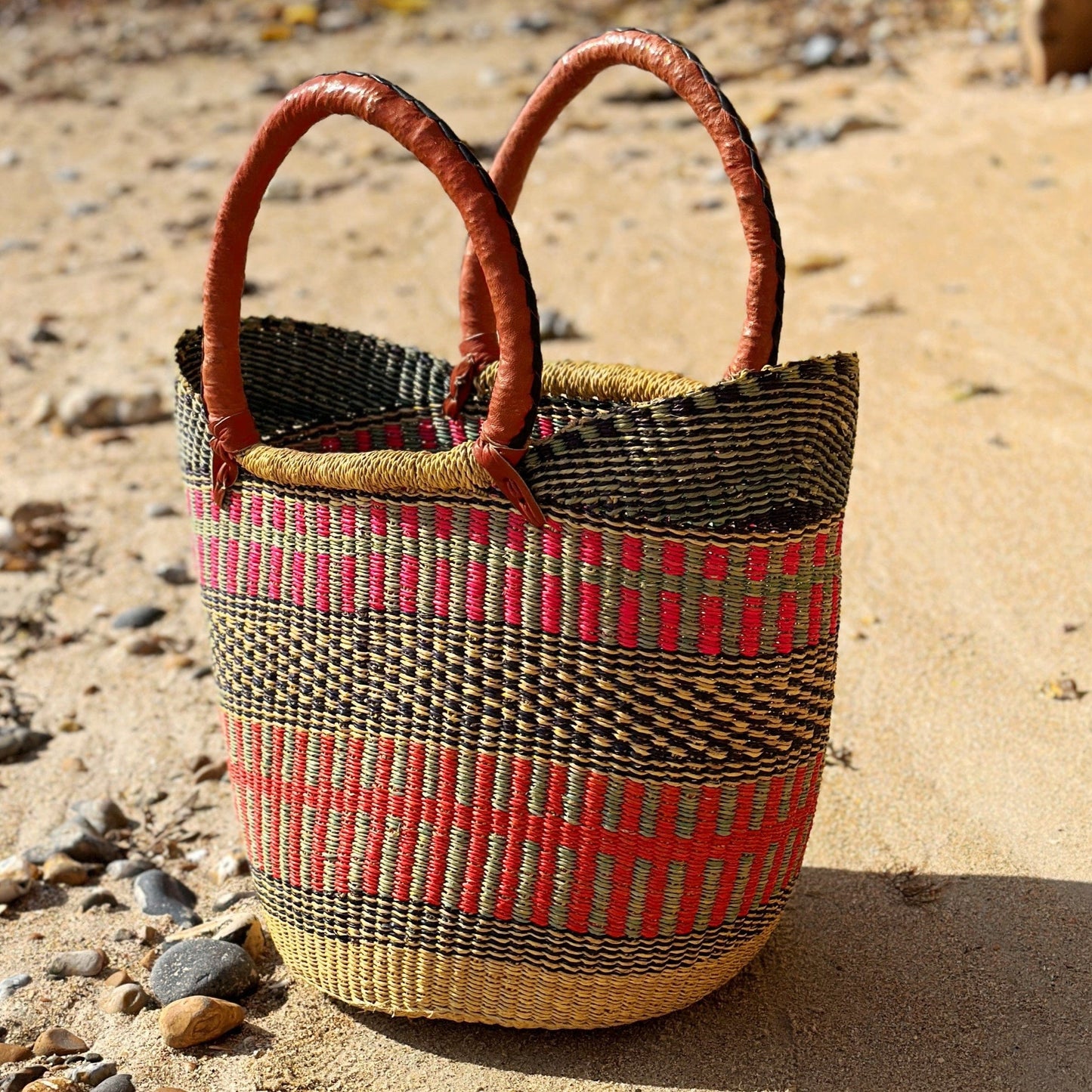 Ghanaian Baskets Bolga Artisan Basket - 20469 20469