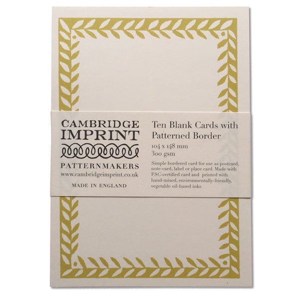Greetings Cards & Stationery Cambridge Imprint Postcards - Pack of 10 Acid Yellow 25103