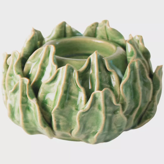 Candles Candle Holder - Artichoke Green, Dinner 24524