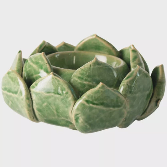Candles Candle Holder - Artichoke Green Tealight 24523