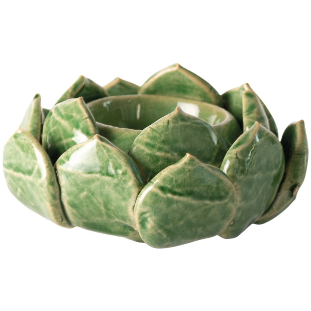 Candles Candle Holder - Artichoke Green Tealight 24523