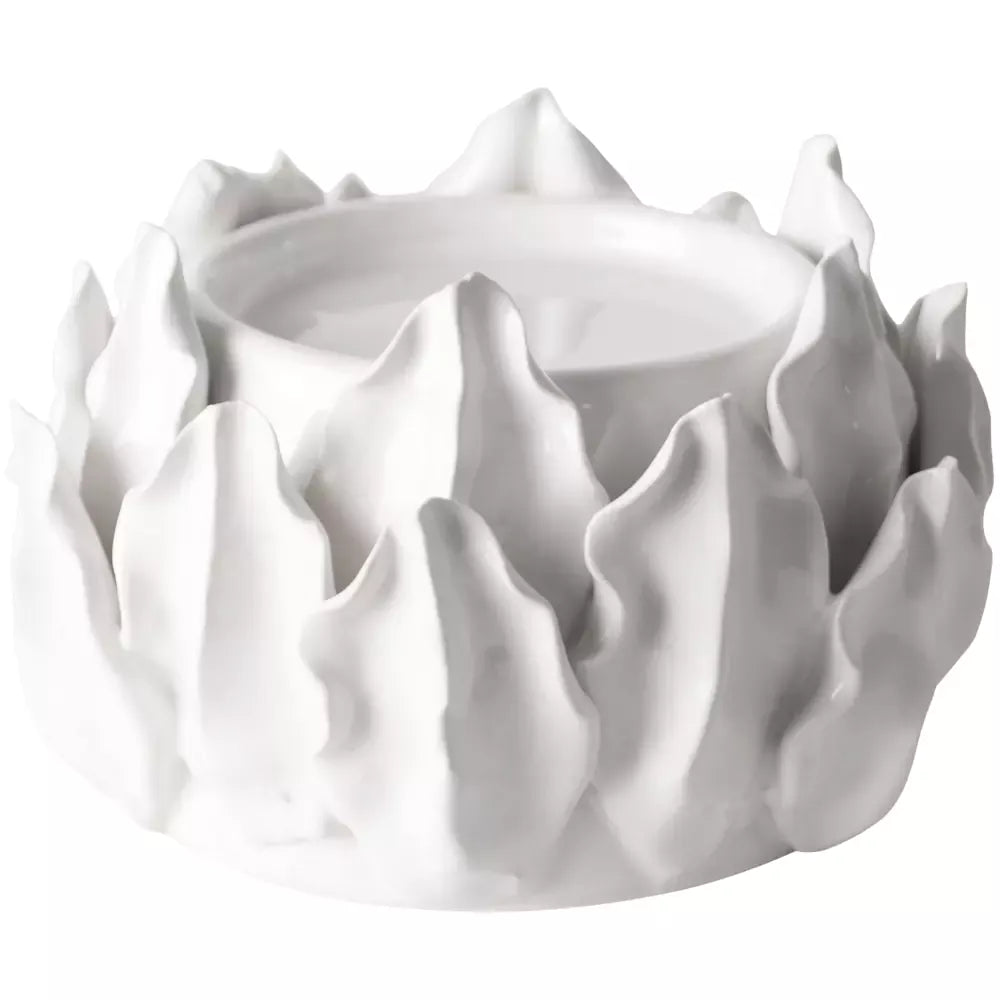 Candles Candle Holder - Artichoke White/ Pillar 26701