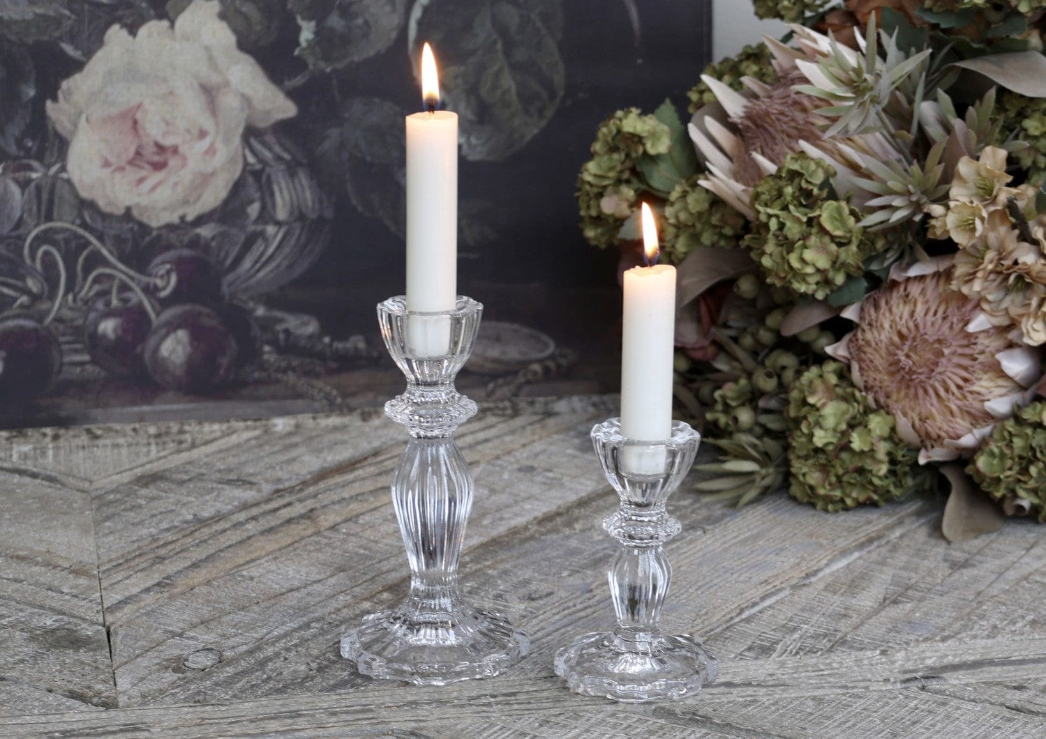 Candlesticks & Candleholders Candlestick - Lace Edge