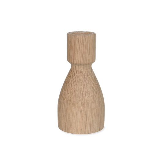 Wooden Candlestick - Natural Wood 24461