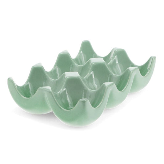 Kitchenalia Ceramic Egg Holder - Green 27581
