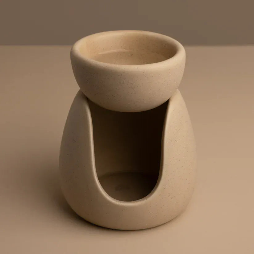 Ceramic Ceramic Oil & Wax Melt Burner - Natural 26611