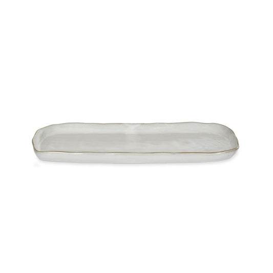 Kitchenalia Ceramic Serving Tray - Ithaca White 24496
