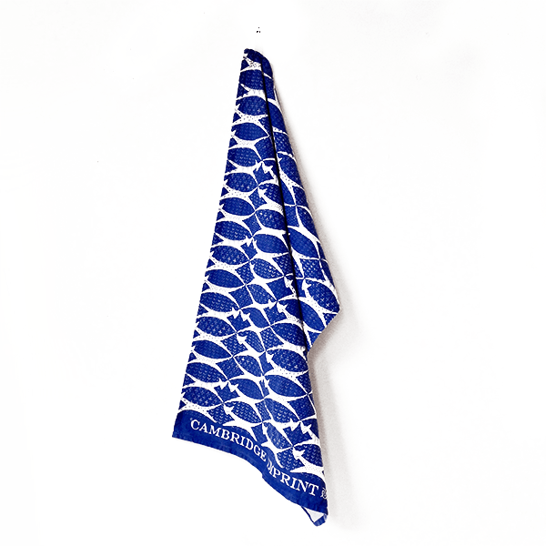 Kitchenalia CI Tea Towel Cats Cobalt 21689