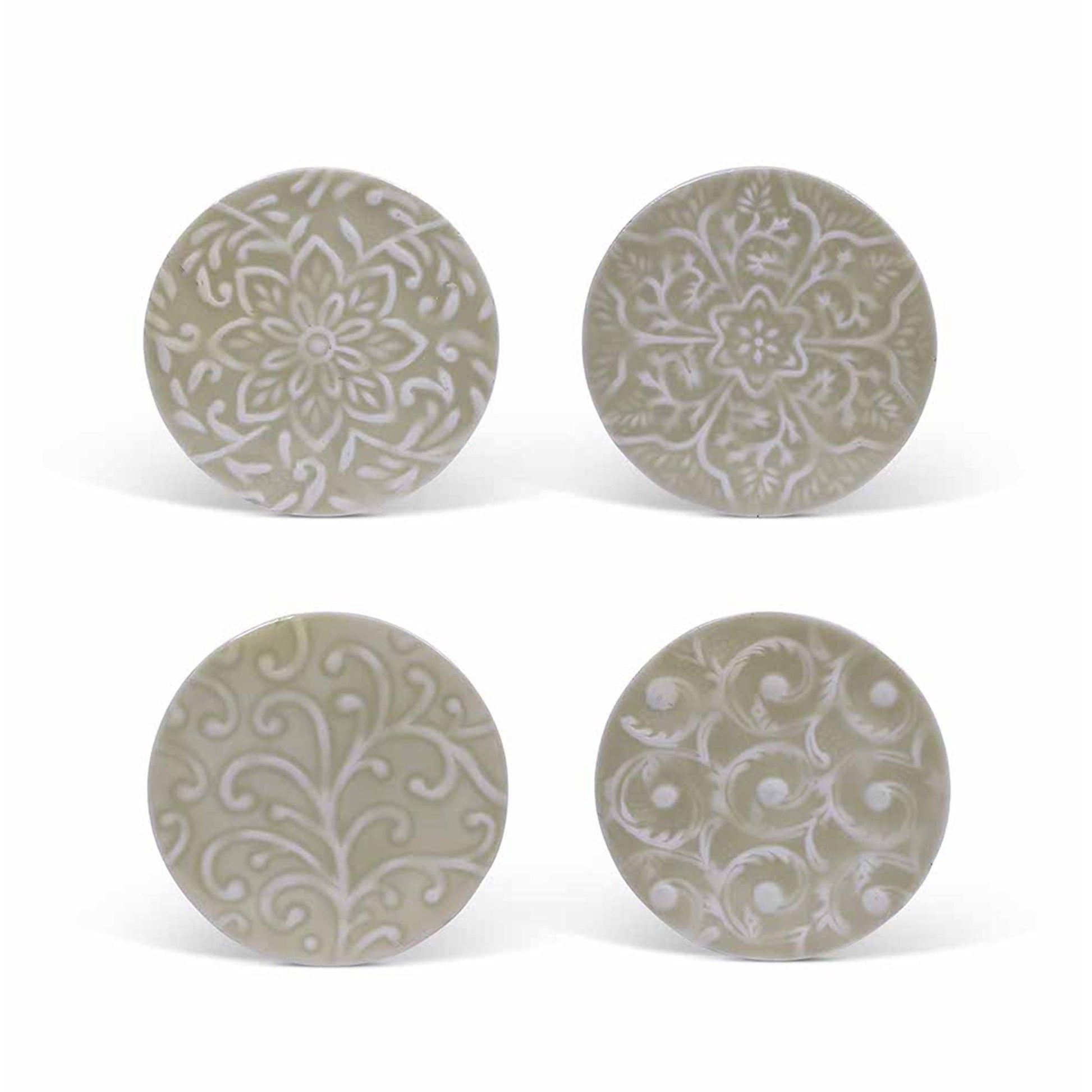 Kitchenalia Coasters - Fiskardo Enamel - Pistachio - Set of 4 24474