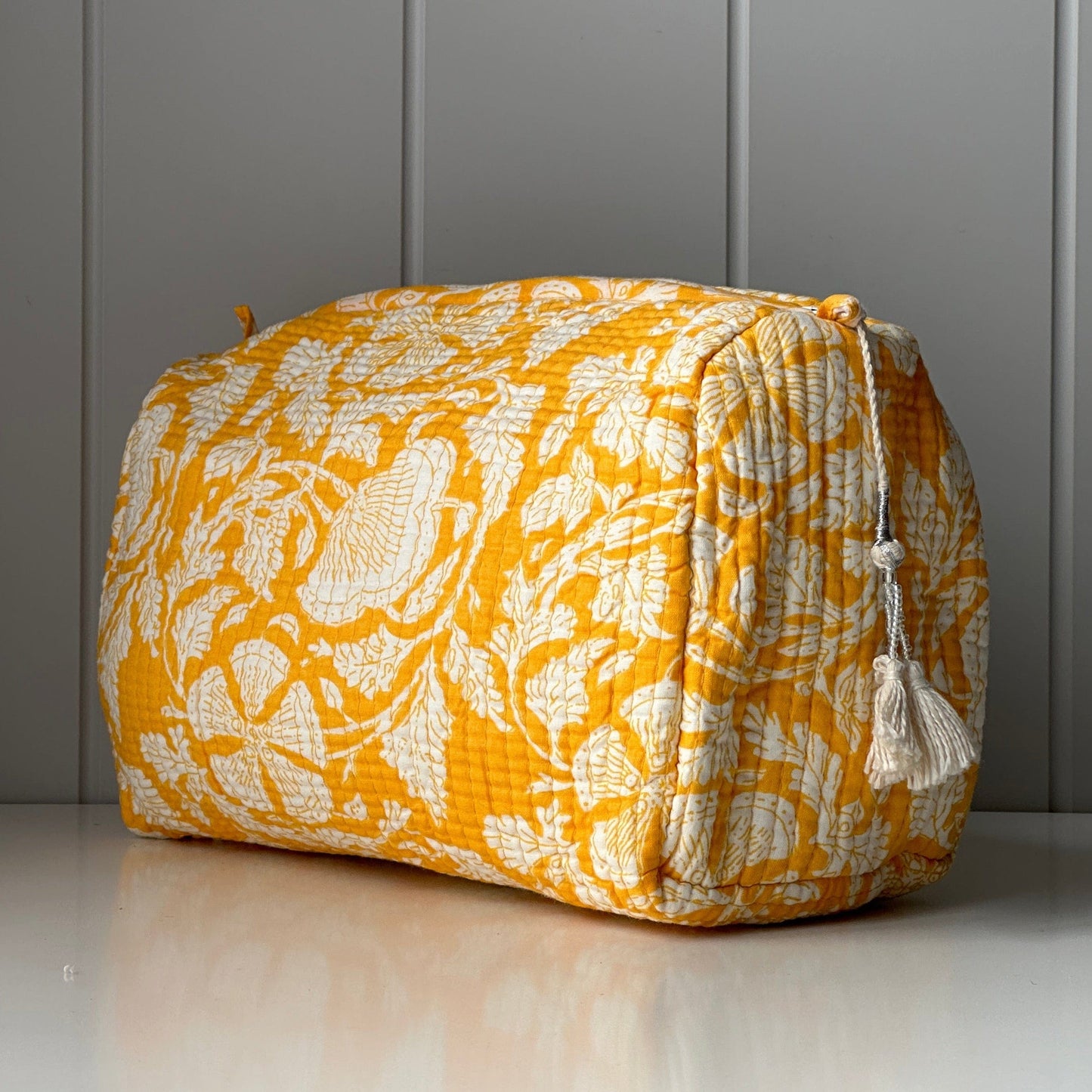 Lifestyle Cosmetics Bag - Canary Yellow Botanical Small 20559