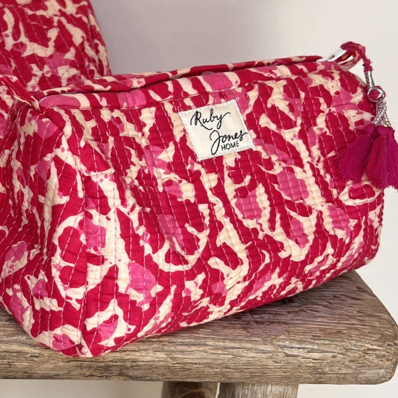 Cosmetics Bags Cosmetics Bag - Fuchsia On Bone