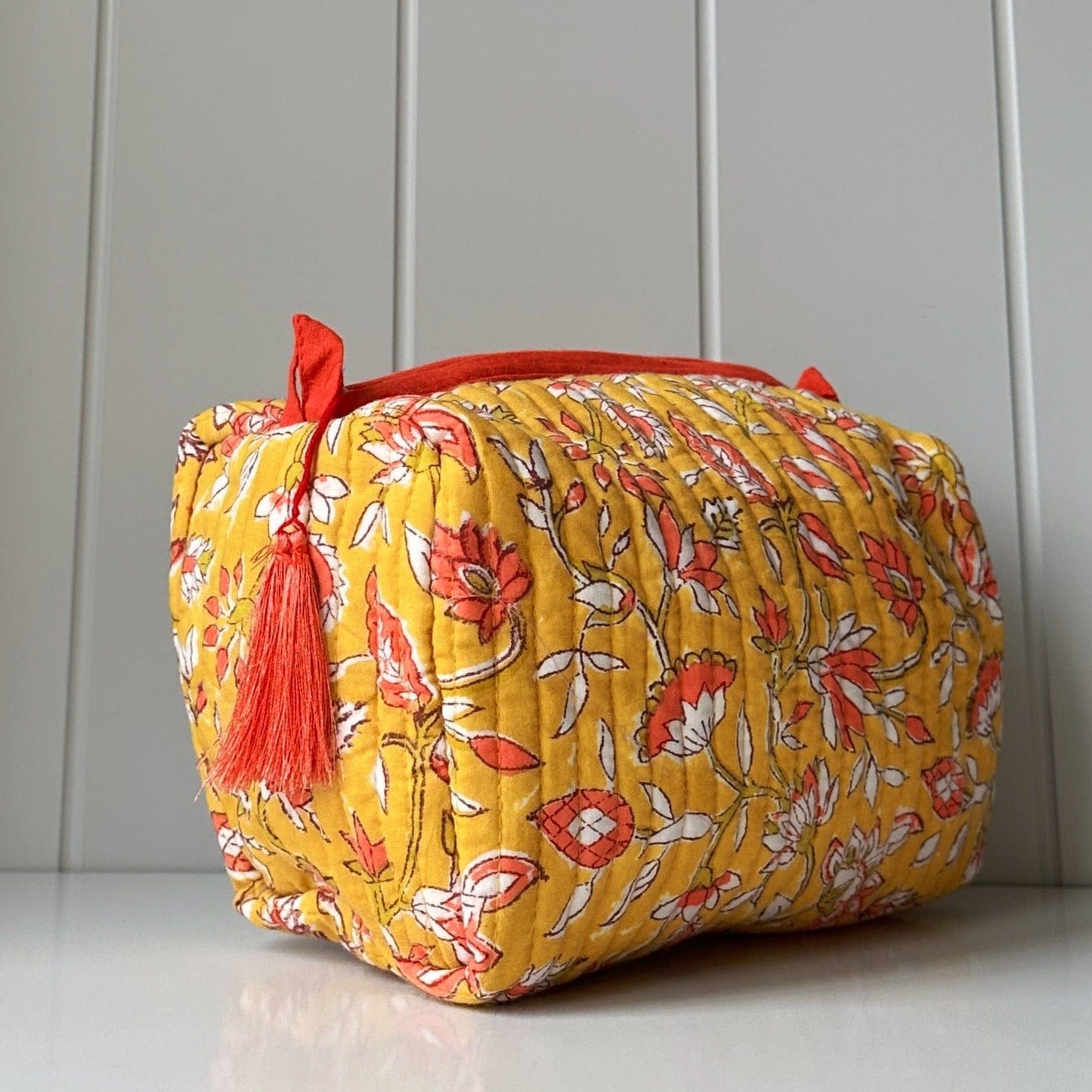 Lifestyle Cosmetics Bag - Saffron & Tangerine