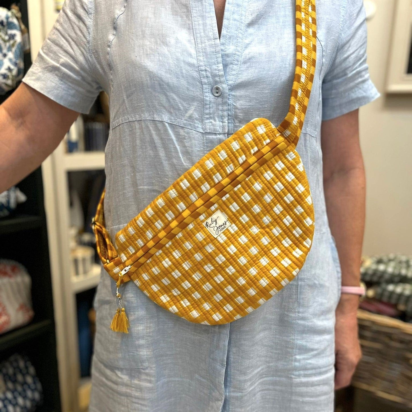 Crossbody Bags Crossbody Bag - Honeycomb Check 25659
