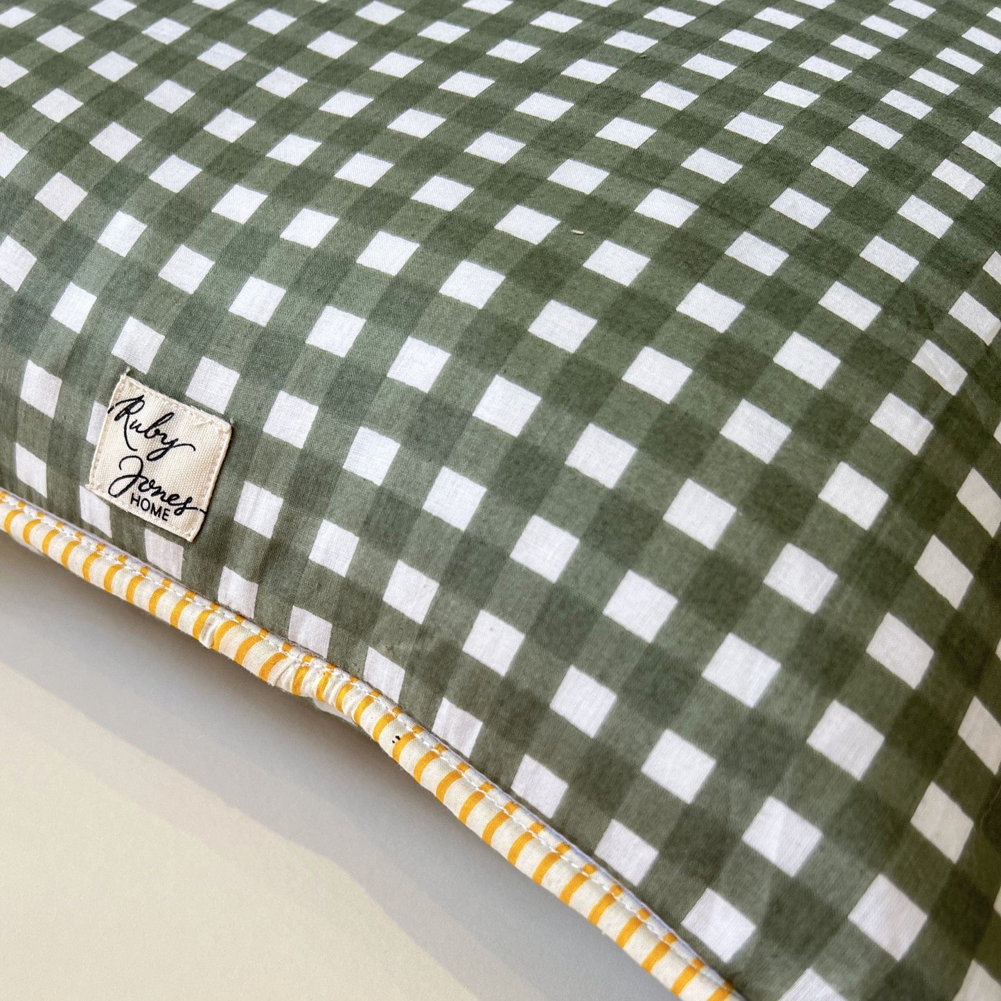 Cushions Cushion - Sage Check 25697