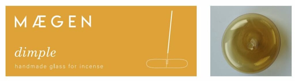 Diffusers Dimple Incense Holder Golden Yellow 21148