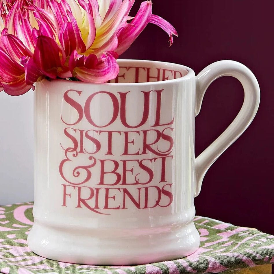 Mugs EB Pink Toast Soul Sisters ½pt Mug 24547