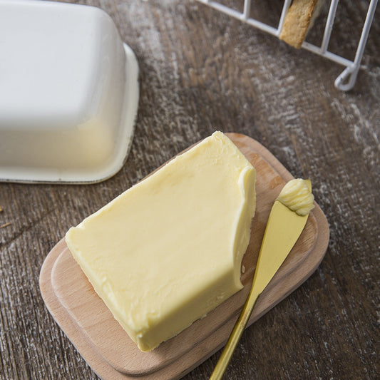 Kitchenalia Enamel Butter Dish - Warm White 27660