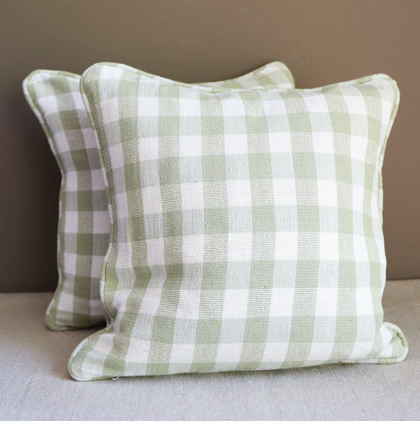 Cushions Gingham Cotton Cushion - 40x40cm
