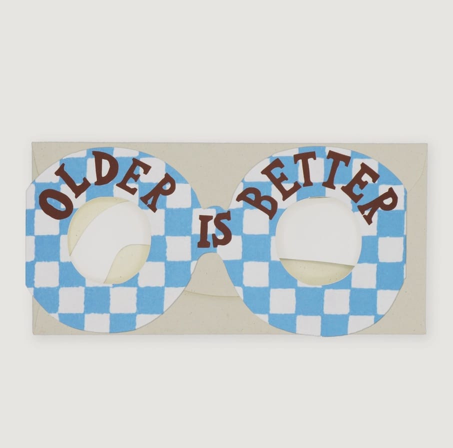 Greetings Cards & Stationery Glasses Card - Older is Better 27680