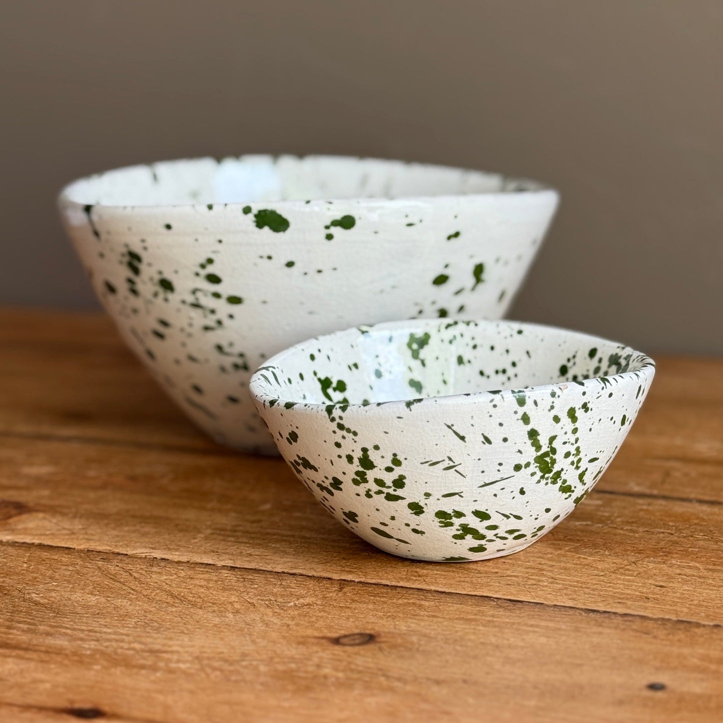 Bowls Handmade Oval Splatter Bowl