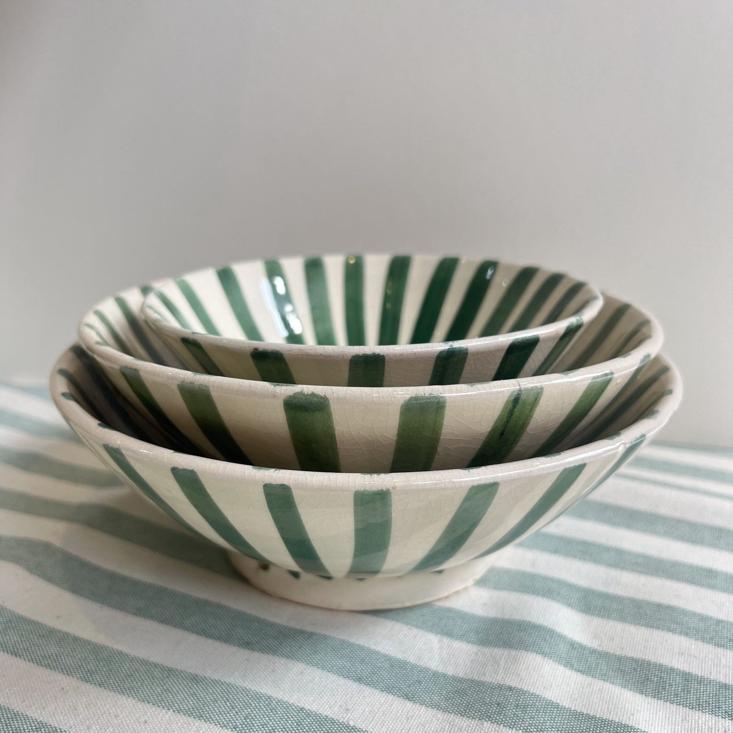 Bowls Handmade Striped Bowls