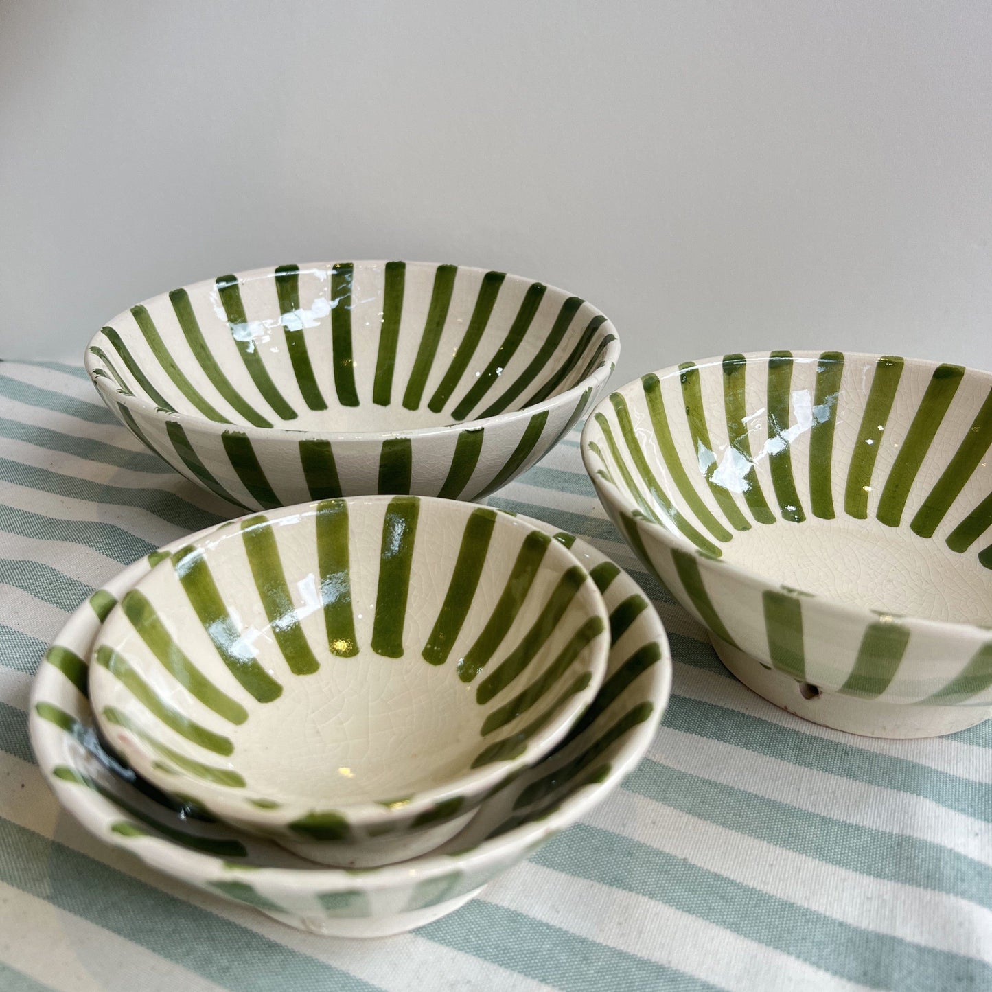Bowls Handmade Striped Bowls