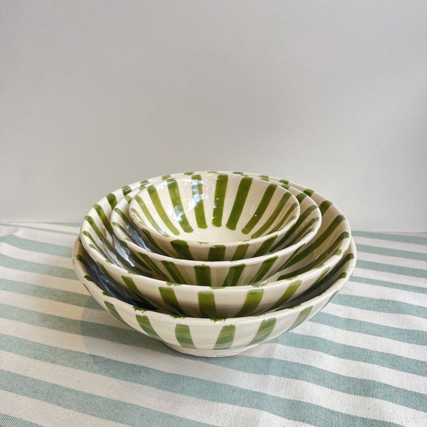 Bowls Handmade Striped Bowls