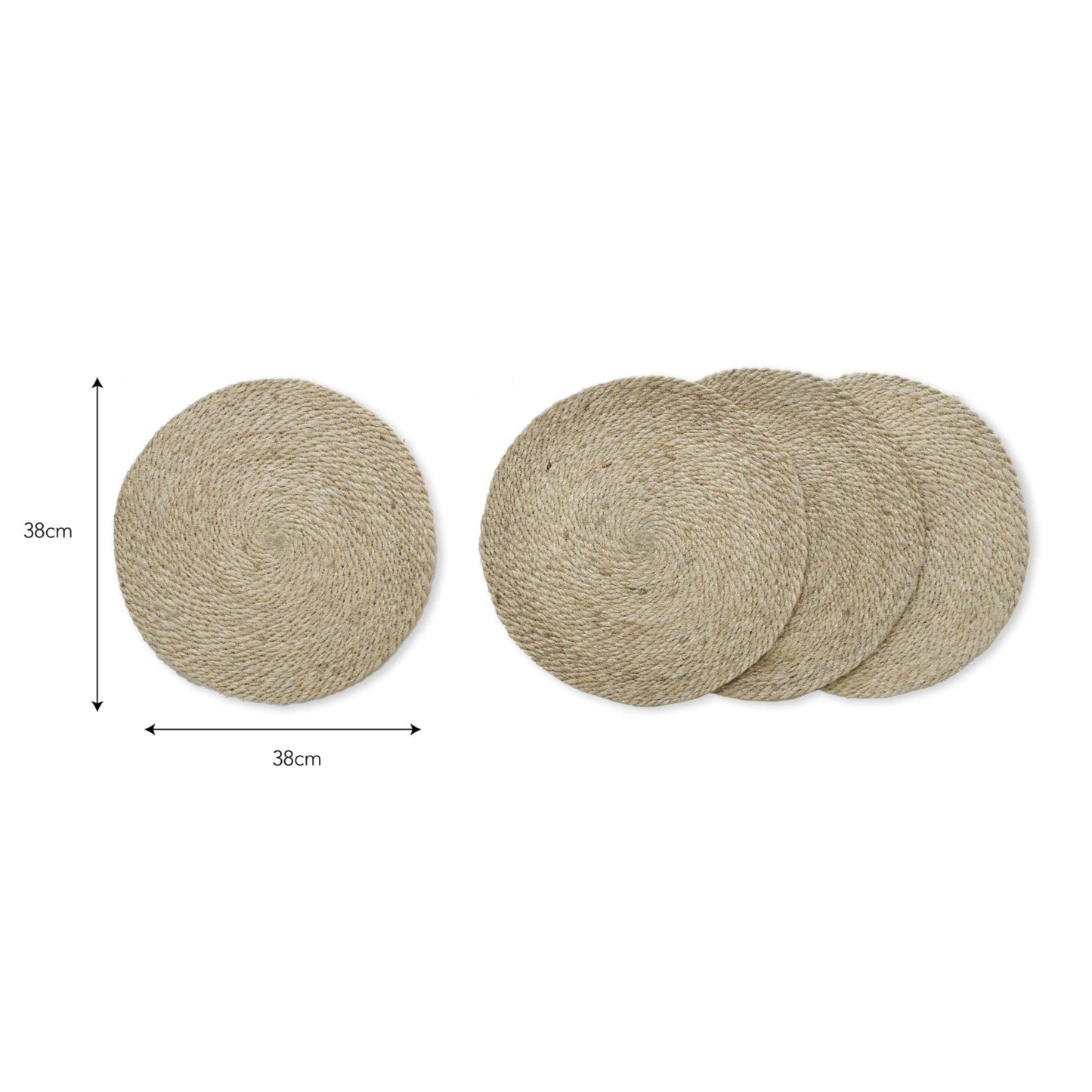 Kitchenalia Heyford Jute Placemats/ Natural - Set of 4 27663