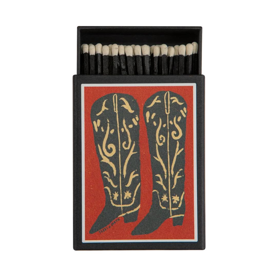 Matches in Pots Keepsake Matchbox - Cowboy Boots 29007