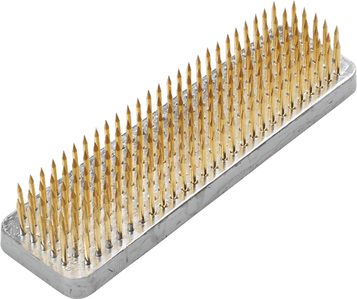 Gardenalia Kenzan Flower Frog - Gold Long 115mm x 33mm 25413