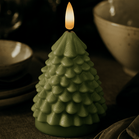LED Candles LED Christmas Tree Candle - 11cm Light Green 25935