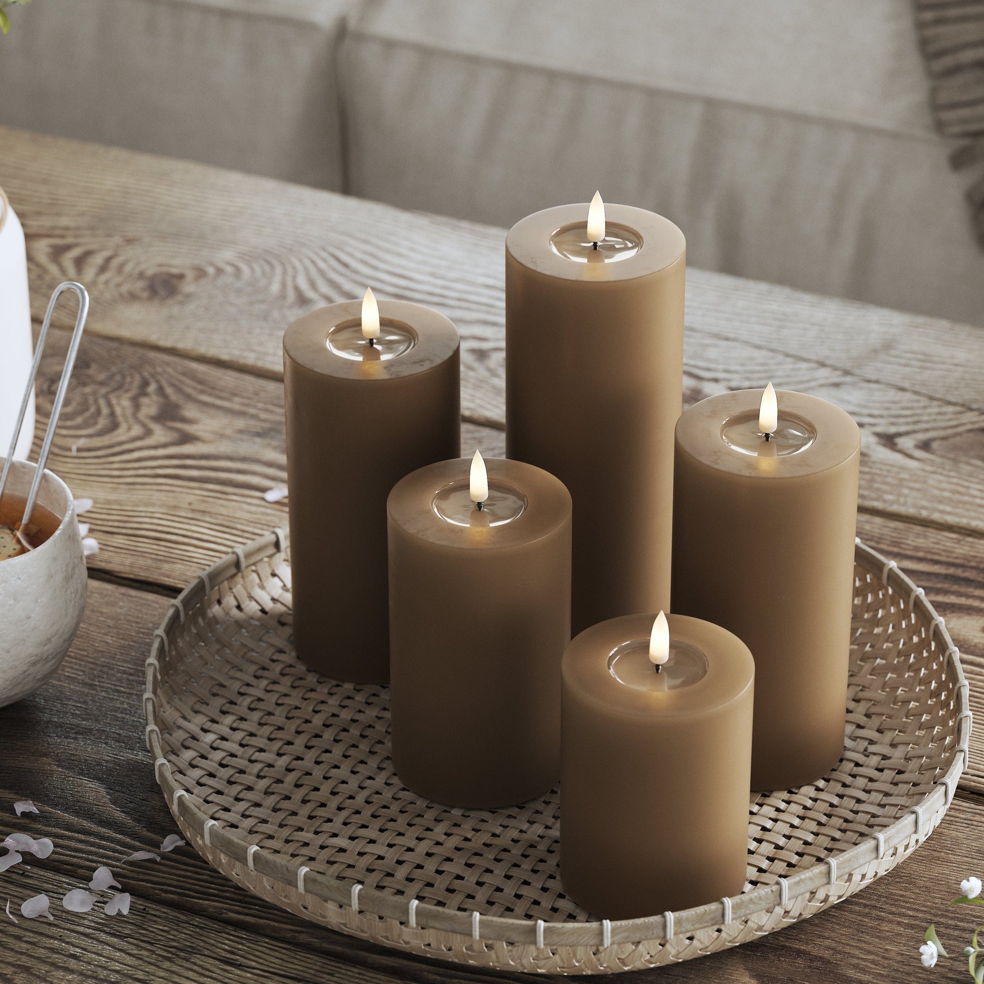 LED Candles LED Pillar Candle D: 7.5 cm x H: 12.5 cm