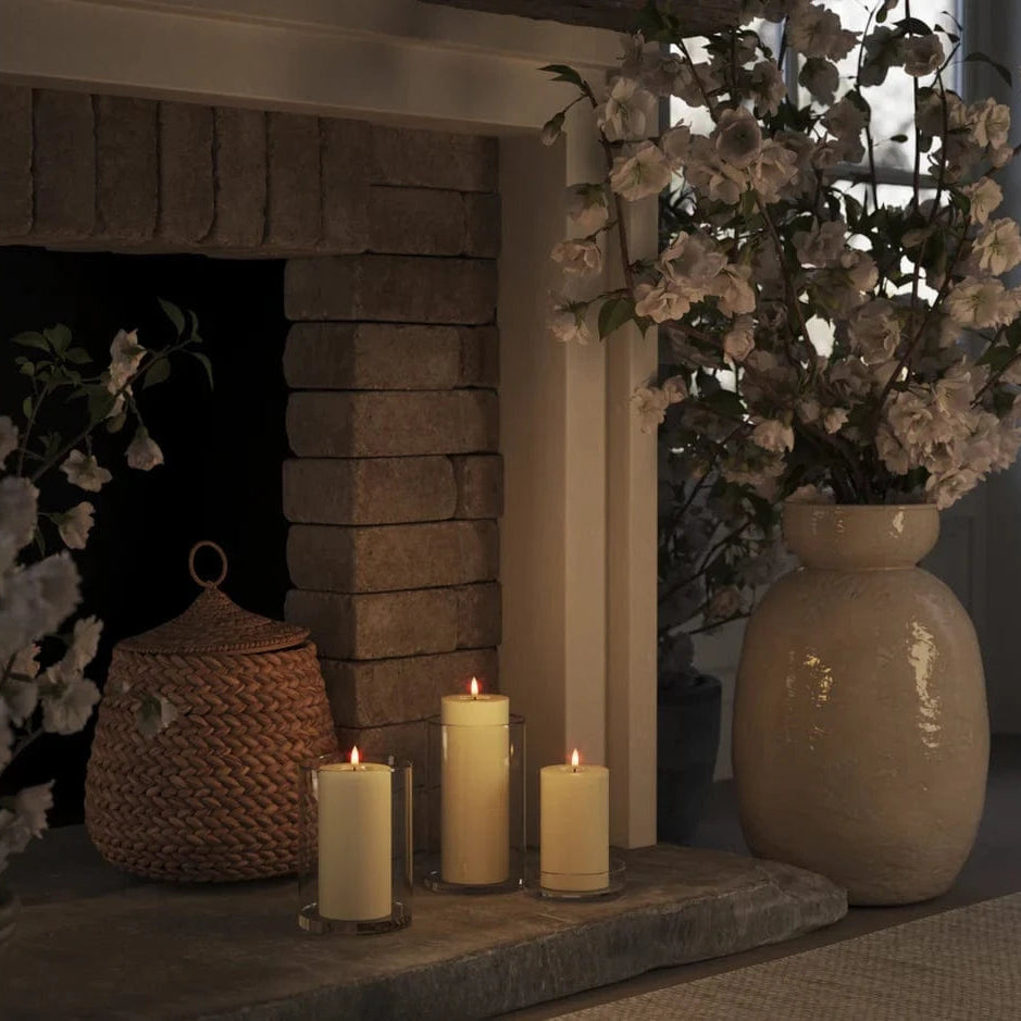 LED Candles LED Pillar Candle D: 7.5 cm x H: 12.5 cm