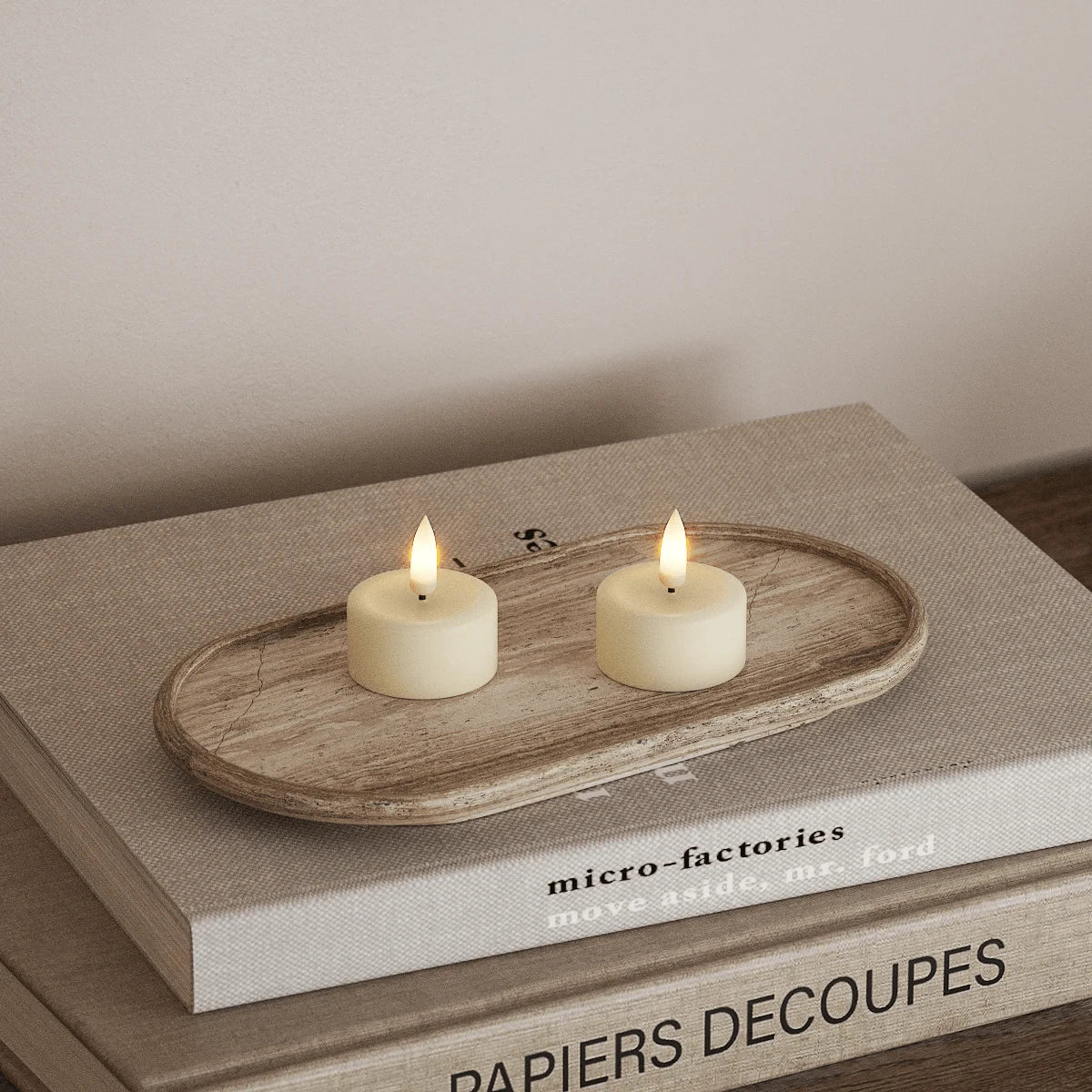 LED Candles LED Tealight Candle - Pack of Two Cream 25926