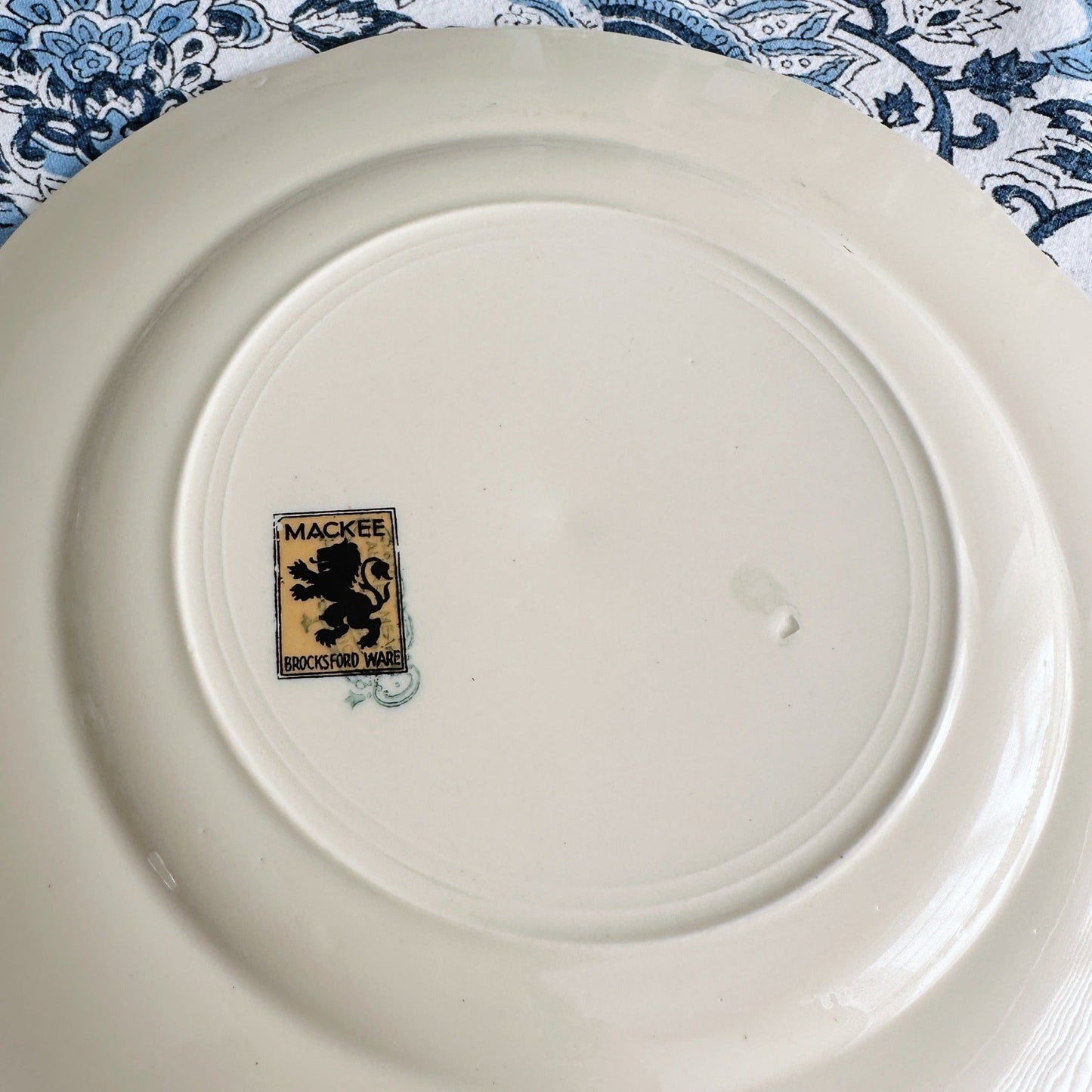 Chinaware Mackee Brocksford Ware - 1930's Plates - Sets of 6