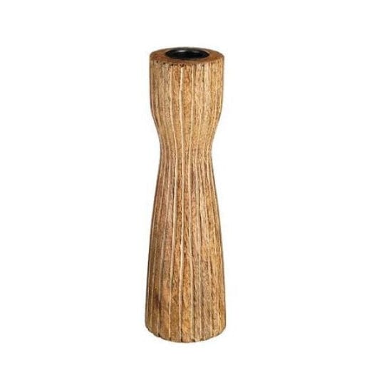 Wooden Mango Wood Candleholder Large 25360