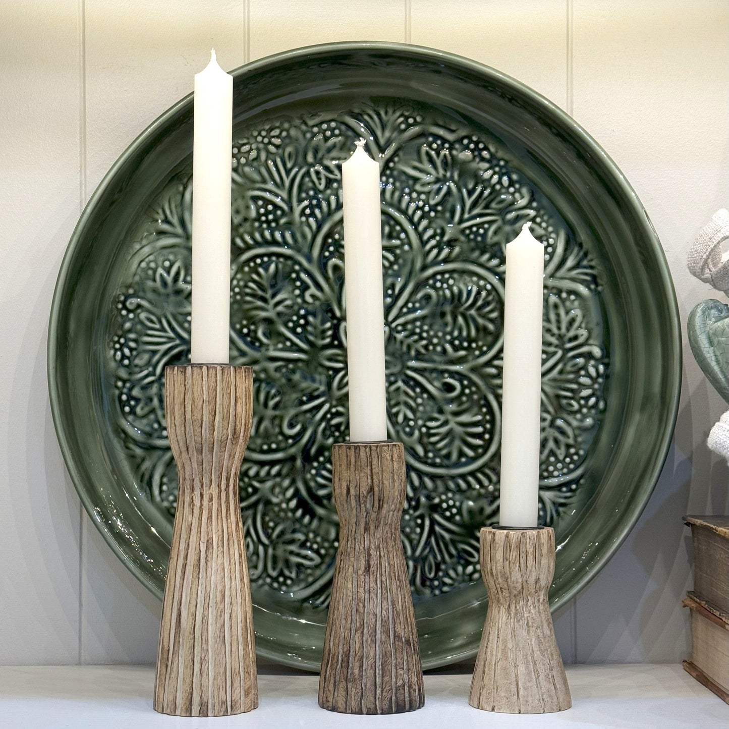Wooden Mango Wood Candleholder