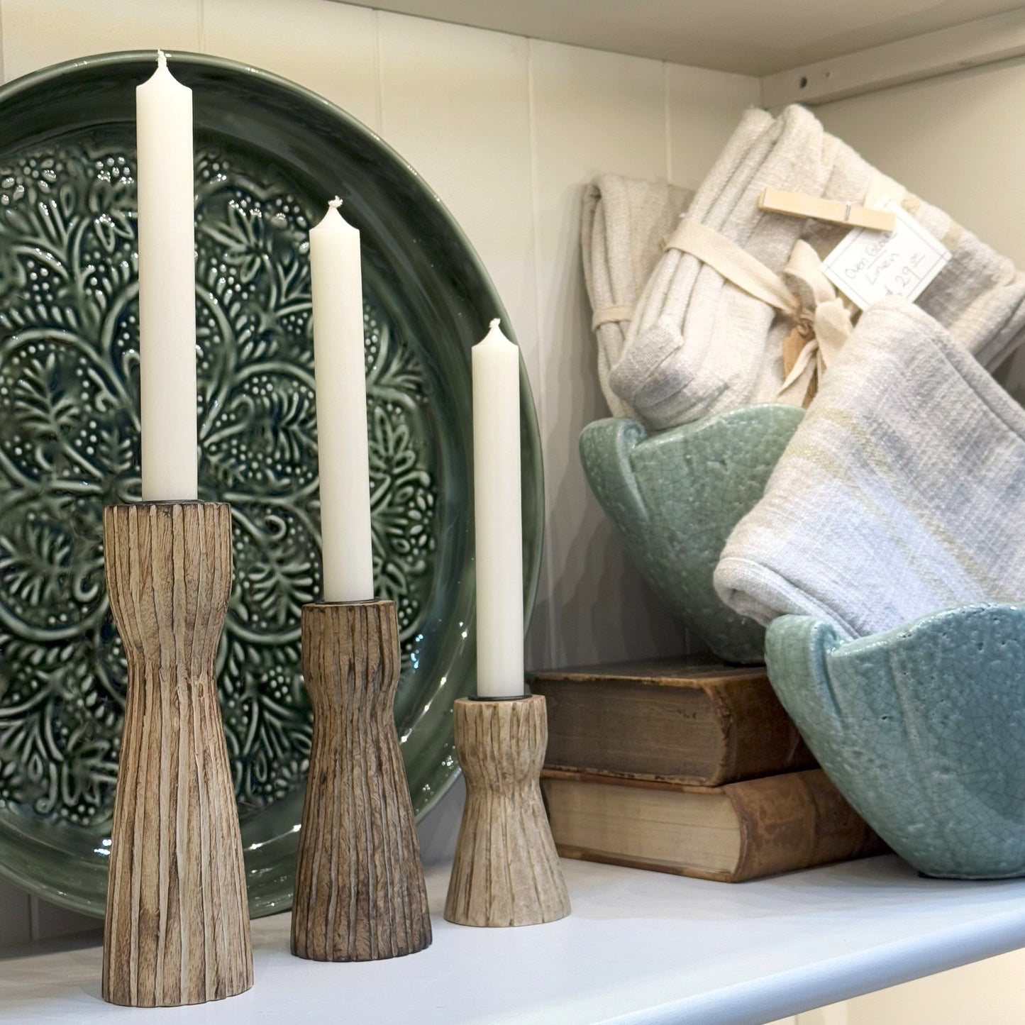 Wooden Mango Wood Candleholder
