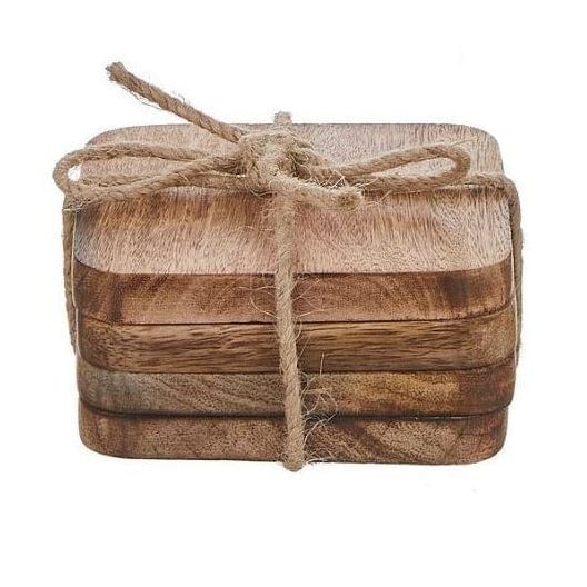 Kitchenalia Mango Wood Coasters - Set of 4 25352