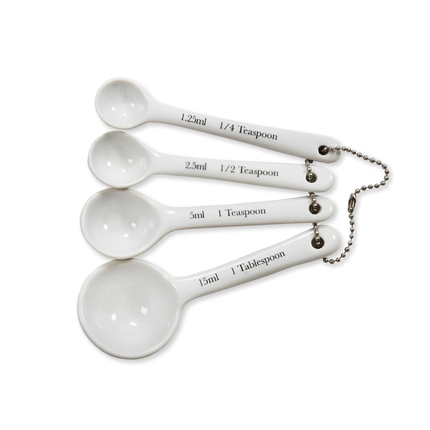 Kitchenalia Measuring Spoons - Rialto White - Set of Four, 24491