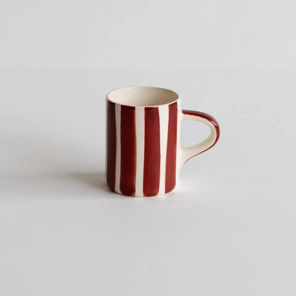 Musango Products Musango Espresso Cups -Candy Stripe Paprika 23368