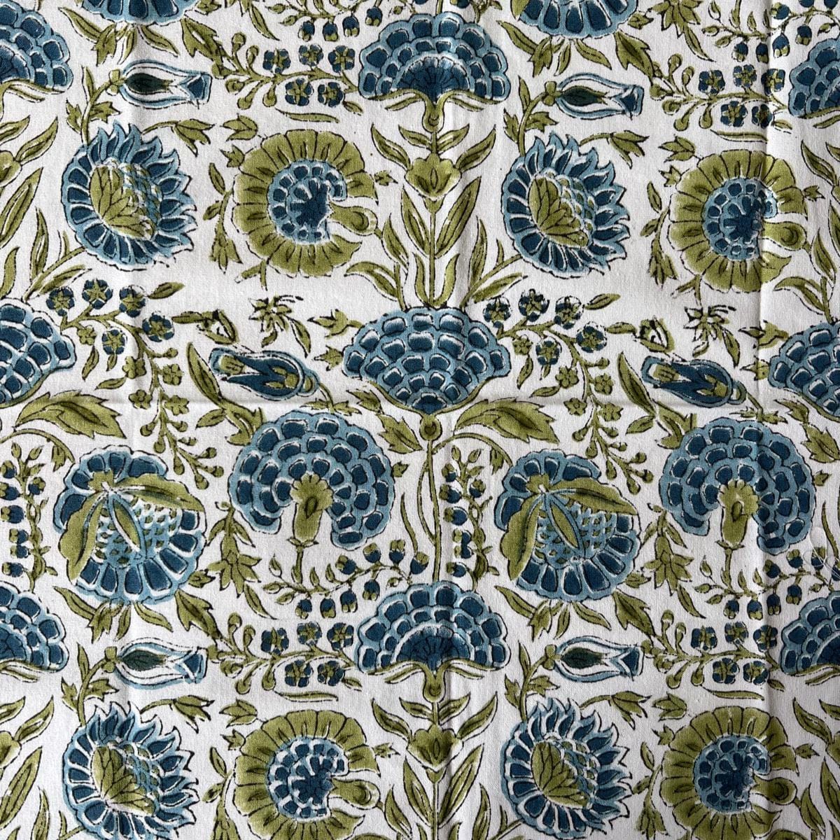 Cloth Napkin - Blue & Olive Botanical 24930