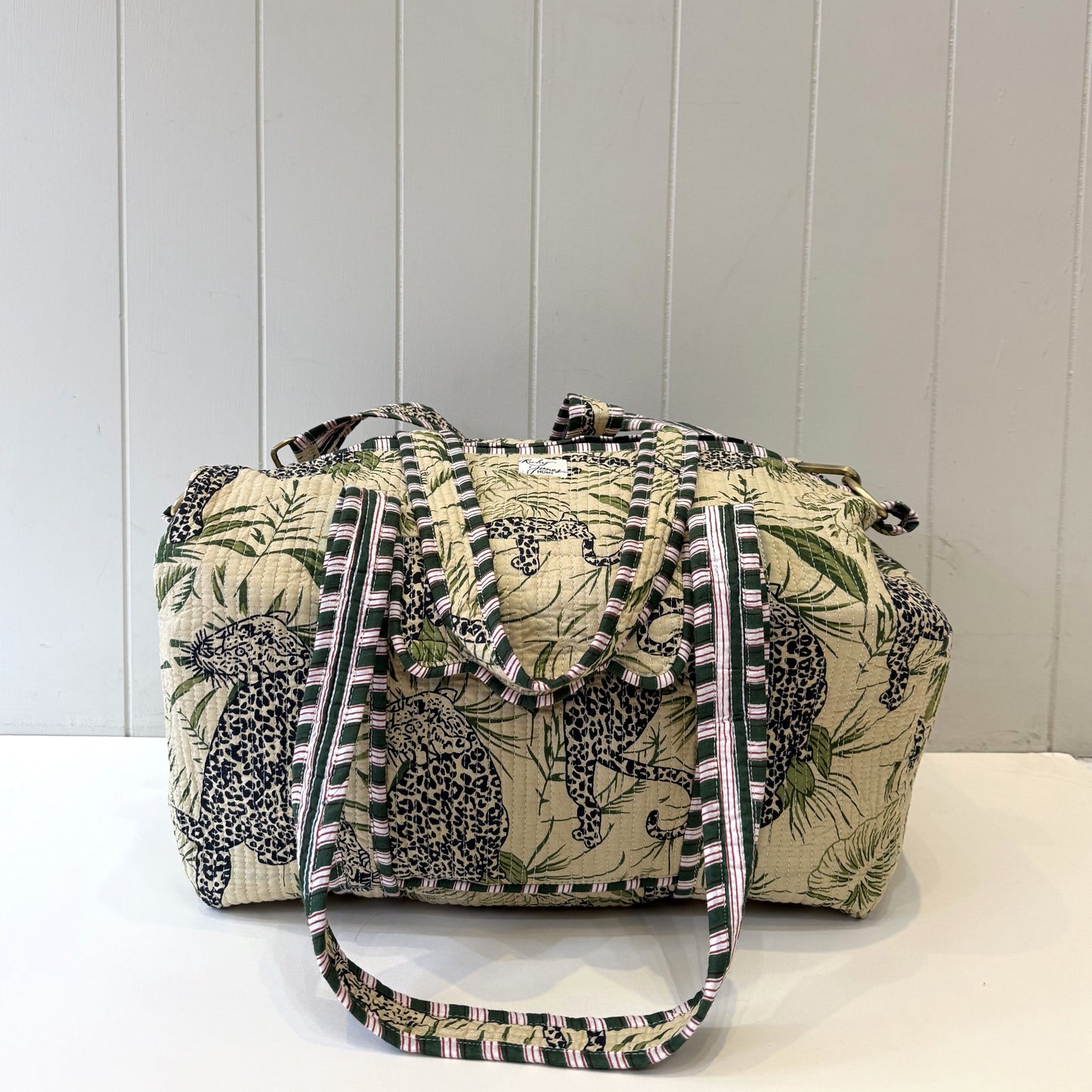 Overnighter Bags Overnighter - Leopard on Jungle Green 25820