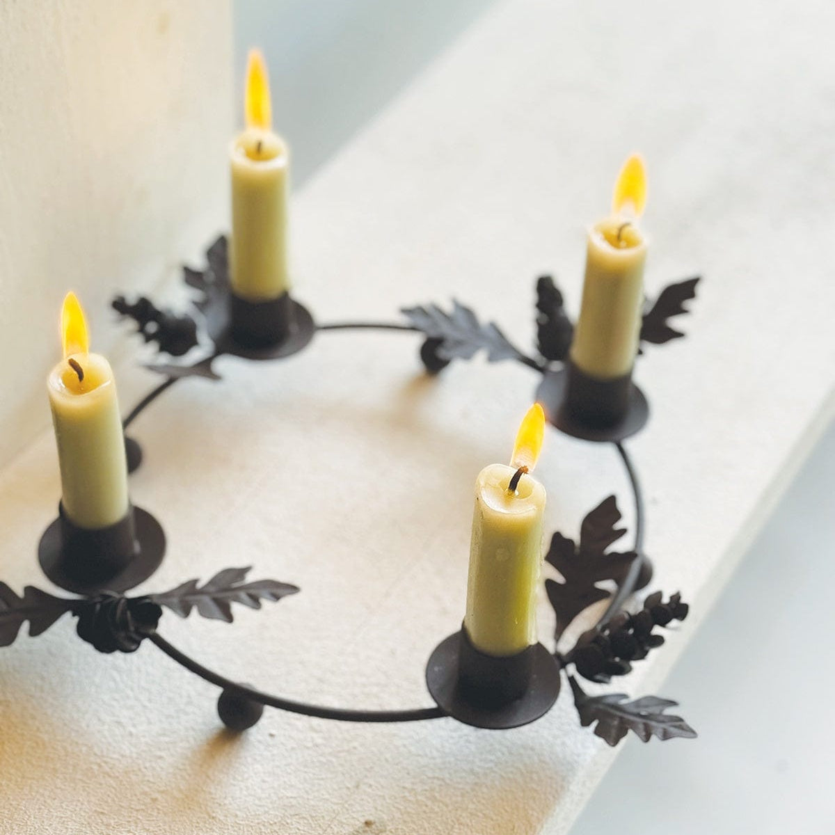 Candles Rustic Woodland Ring Candleholder / 4 Candles 26191