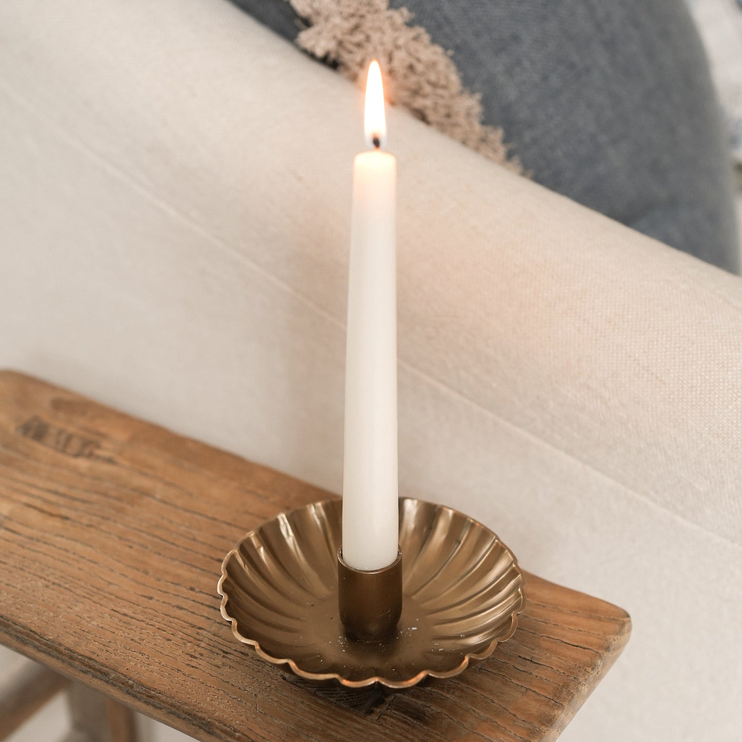 Pillar Candle Holders Scalloped Candle Holder 23463