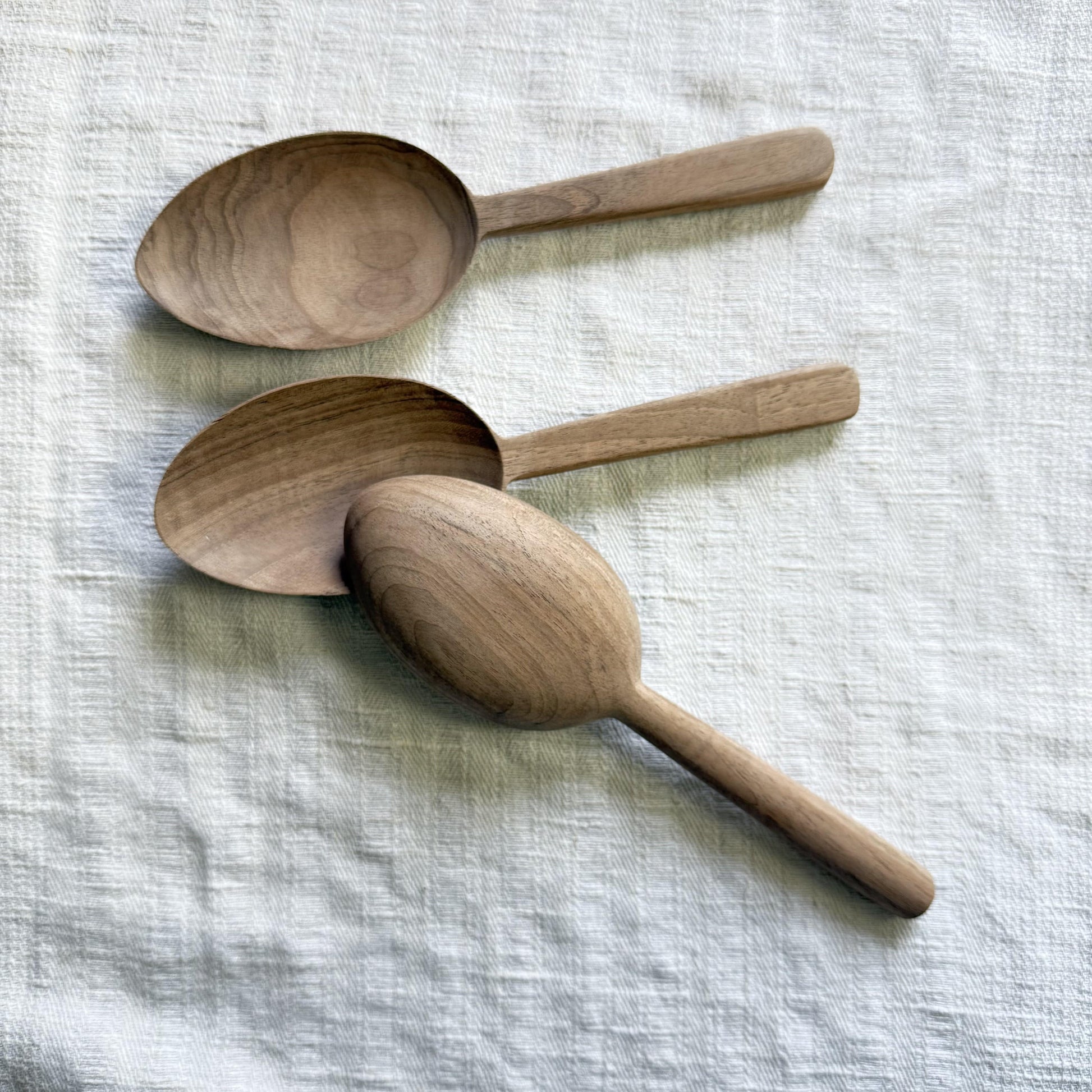Kitchenalia Serving Spoon - Walnut Short Handle 25246